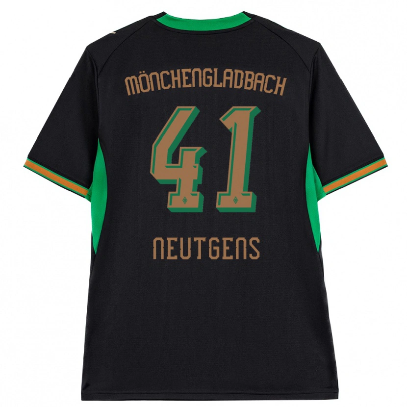 Danxen Mænd Maximilian Neutgens #41 Sort Orange Grøn Brun Udebane Spillertrøjer 2026/27 Trøje T-Shirt