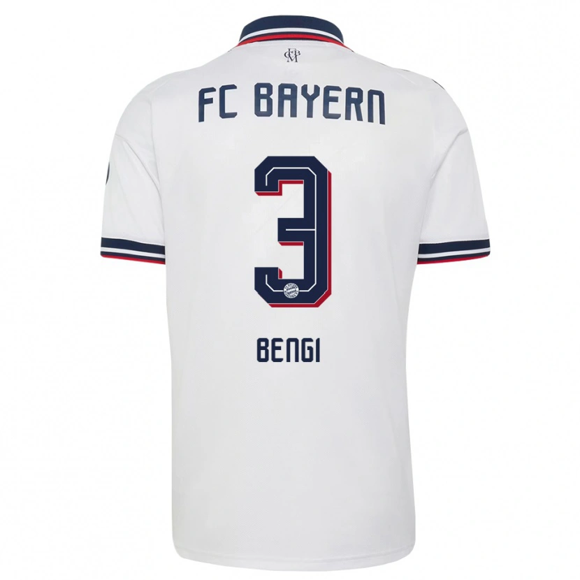 Danxen Mænd Kaan Bengi #3 Hvid Grå Rød Udebane Spillertrøjer 2026/27 Trøje T-Shirt