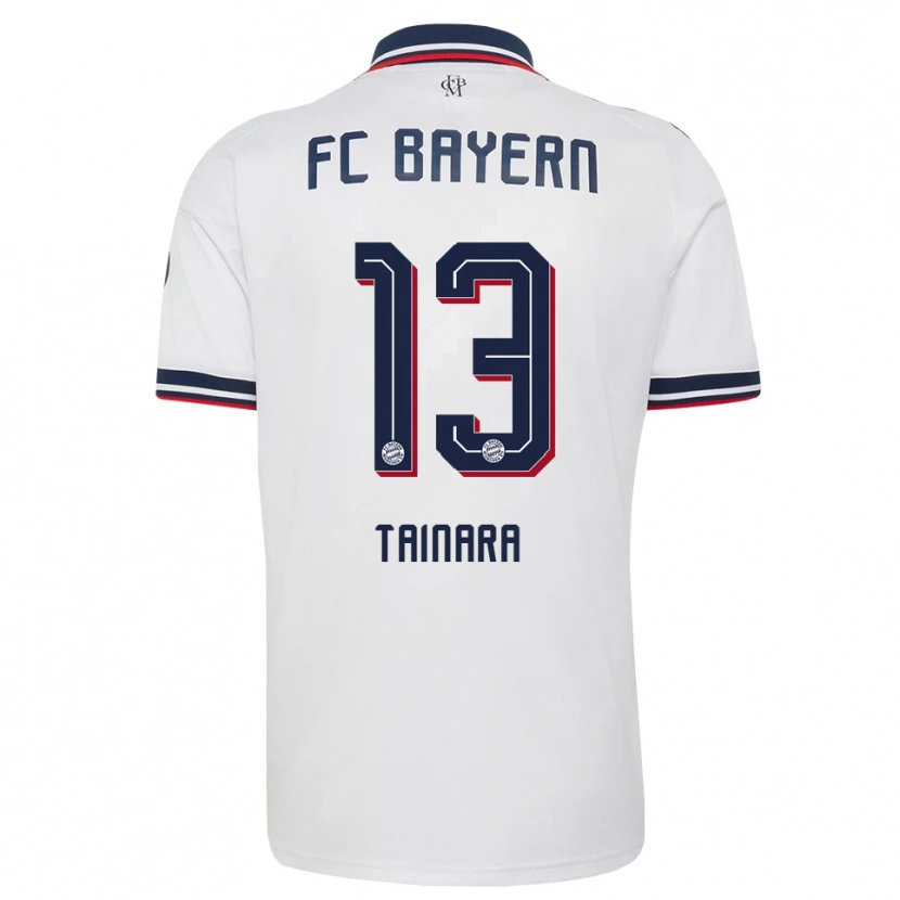 Danxen Mænd Tainara #13 Hvid Grå Rød Udebane Spillertrøjer 2026/27 Trøje T-Shirt