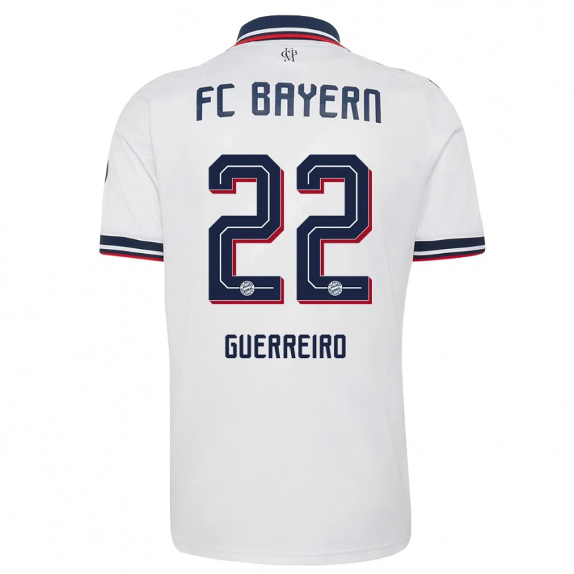 Danxen Mænd Raphael Guerreiro #22 Hvid Grå Rød Udebane Spillertrøjer 2026/27 Trøje T-Shirt