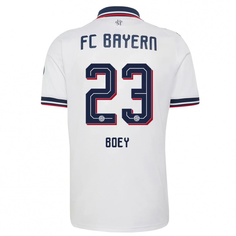 Danxen Mænd Sacha Boey #23 Hvid Grå Rød Udebane Spillertrøjer 2026/27 Trøje T-Shirt