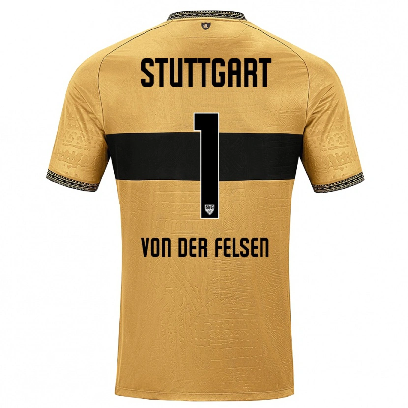 Danxen Mænd Jerik Von Der Felsen #1 Brun Sort Hvid Udebane Spillertrøjer 2026/27 Trøje T-Shirt