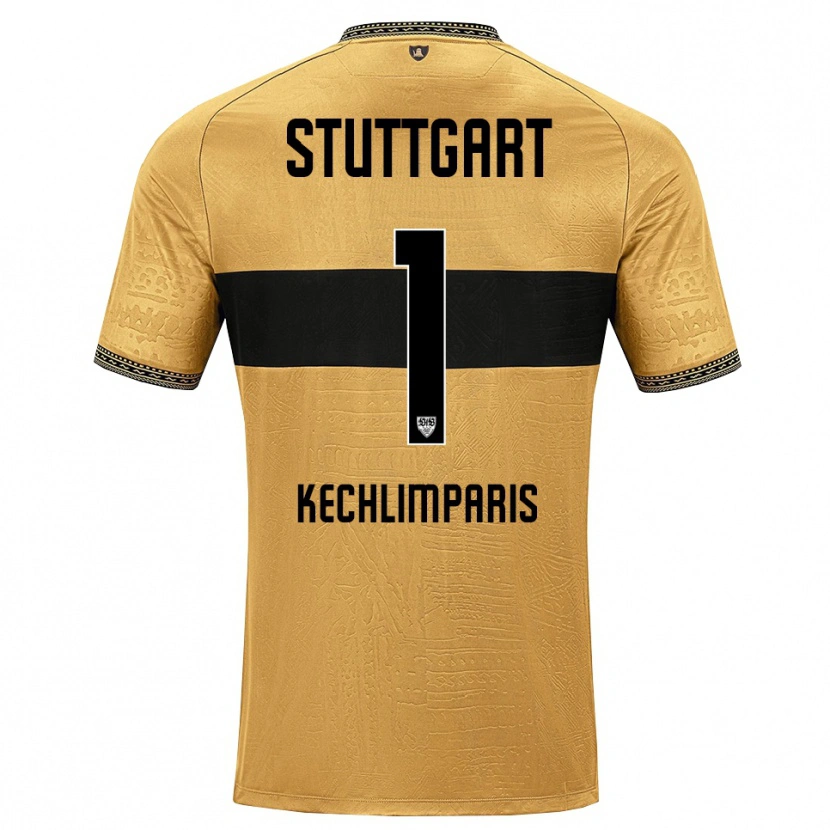 Danxen Mænd Ioannis Kechlimparis #1 Brun Sort Hvid Udebane Spillertrøjer 2026/27 Trøje T-Shirt