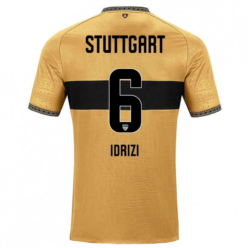 Danxen Mænd Almand Idrizi #6 Brun Sort Hvid Udebane Spillertrøjer 2026/27 Trøje T-Shirt