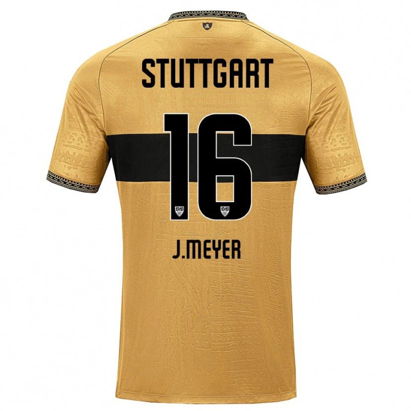 Danxen Mænd Jordan Meyer #16 Brun Sort Hvid Udebane Spillertrøjer 2026/27 Trøje T-Shirt