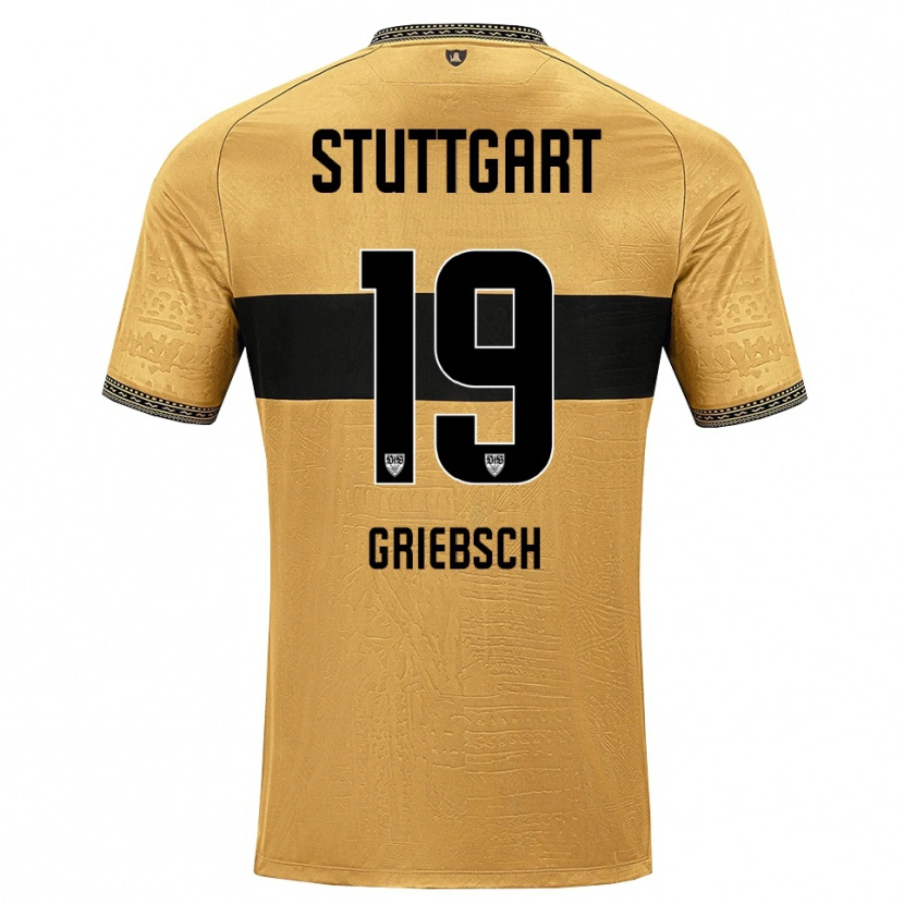 Danxen Mænd Lukas Griebsch #19 Brun Sort Hvid Udebane Spillertrøjer 2026/27 Trøje T-Shirt