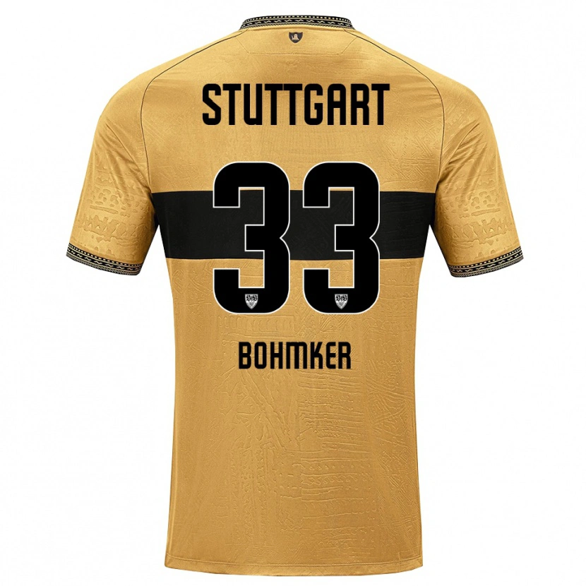 Danxen Mænd Finn Böhmker #33 Brun Sort Hvid Udebane Spillertrøjer 2026/27 Trøje T-Shirt