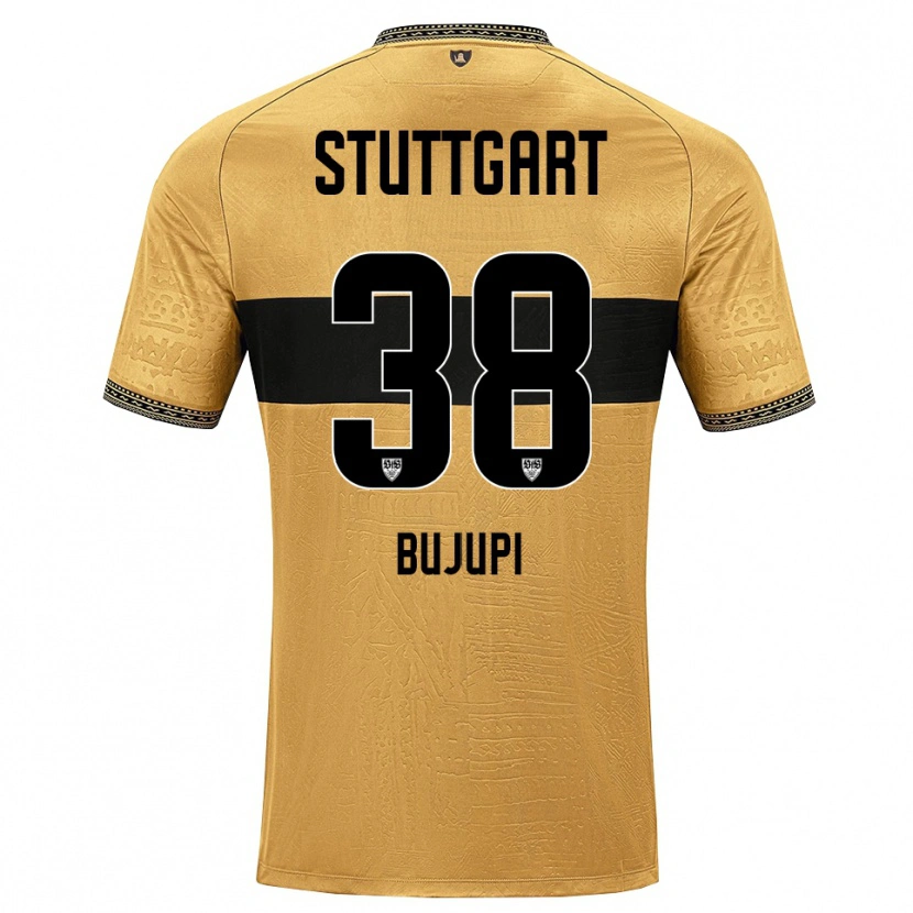 Danxen Mænd Eliot Bujupi #38 Brun Sort Hvid Udebane Spillertrøjer 2026/27 Trøje T-Shirt