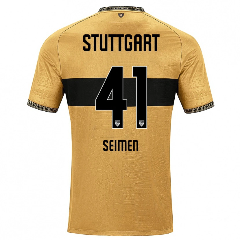 Danxen Mænd Dennis Seimen #41 Brun Sort Hvid Udebane Spillertrøjer 2026/27 Trøje T-Shirt