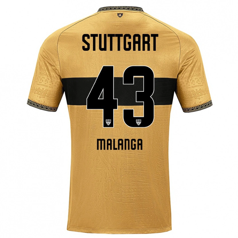 Danxen Mænd Jarzinho Malanga #43 Brun Sort Hvid Udebane Spillertrøjer 2026/27 Trøje T-Shirt