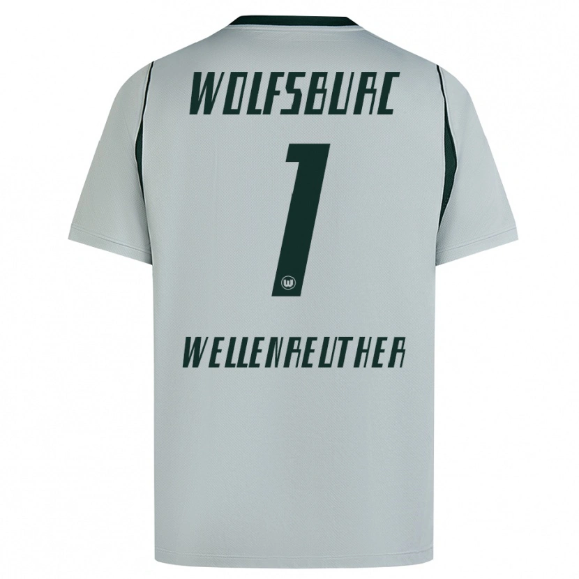 Danxen Mænd Timon Wellenreuther #1 Grå Grøn Udebane Spillertrøjer 2026/27 Trøje T-Shirt