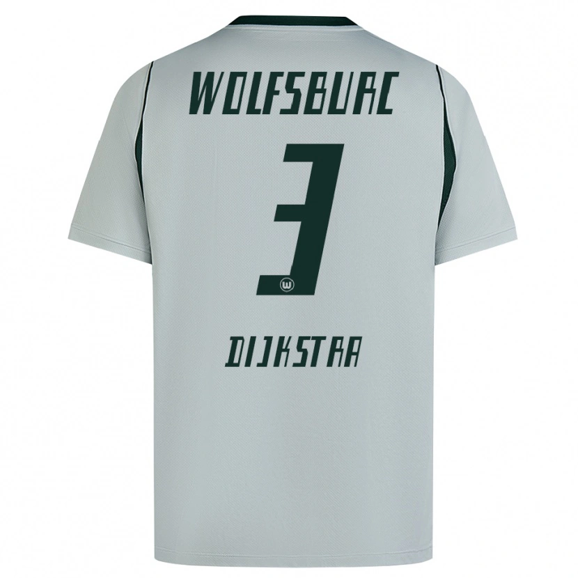 Danxen Mænd Caitlin Dijkstra #3 Grå Grøn Udebane Spillertrøjer 2026/27 Trøje T-Shirt