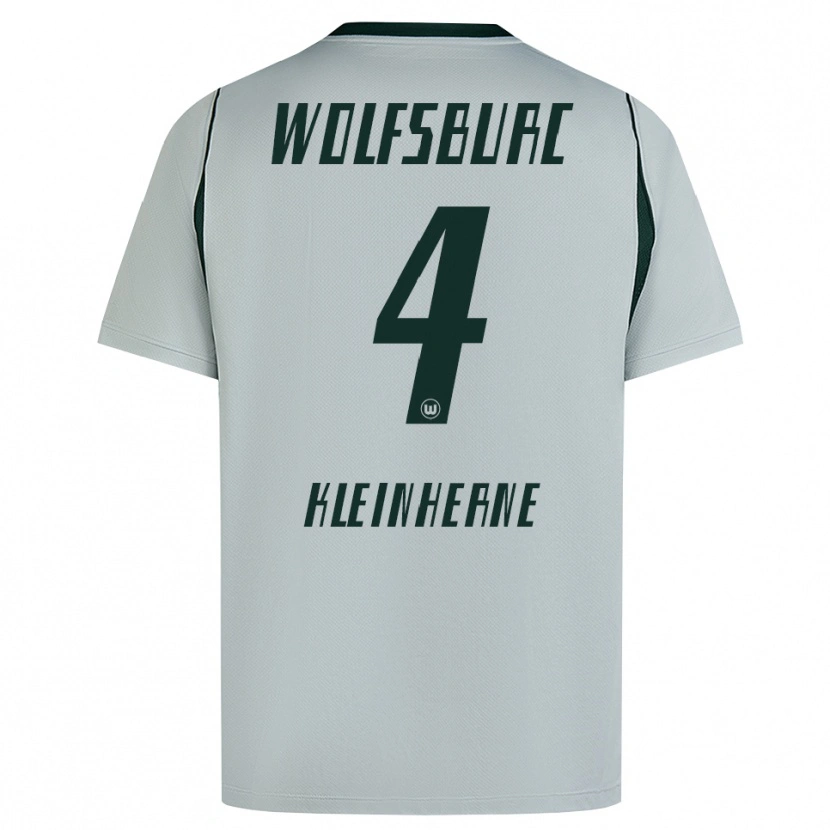 Danxen Mænd Sophia Kleinherne #4 Grå Grøn Udebane Spillertrøjer 2026/27 Trøje T-Shirt