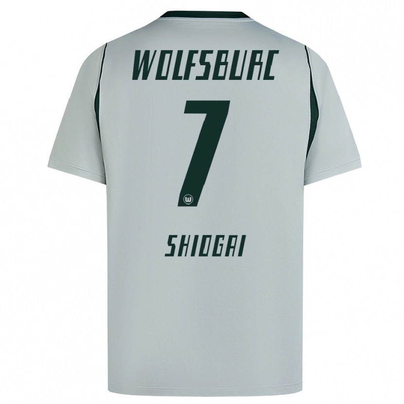 Danxen Mænd Kento Shiogai #7 Grå Grøn Udebane Spillertrøjer 2026/27 Trøje T-Shirt