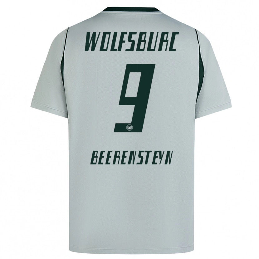 Danxen Mænd Lineth Beerensteyn #9 Grå Grøn Udebane Spillertrøjer 2026/27 Trøje T-Shirt