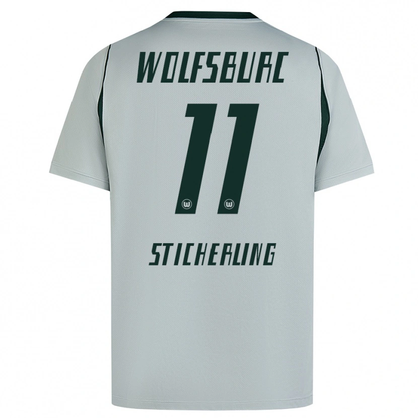 Danxen Mænd Carl-Anton Sticherling #11 Grå Grøn Udebane Spillertrøjer 2026/27 Trøje T-Shirt