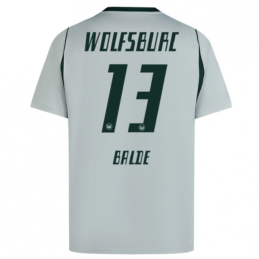 Danxen Mænd Saido Baldé #13 Grå Grøn Udebane Spillertrøjer 2026/27 Trøje T-Shirt