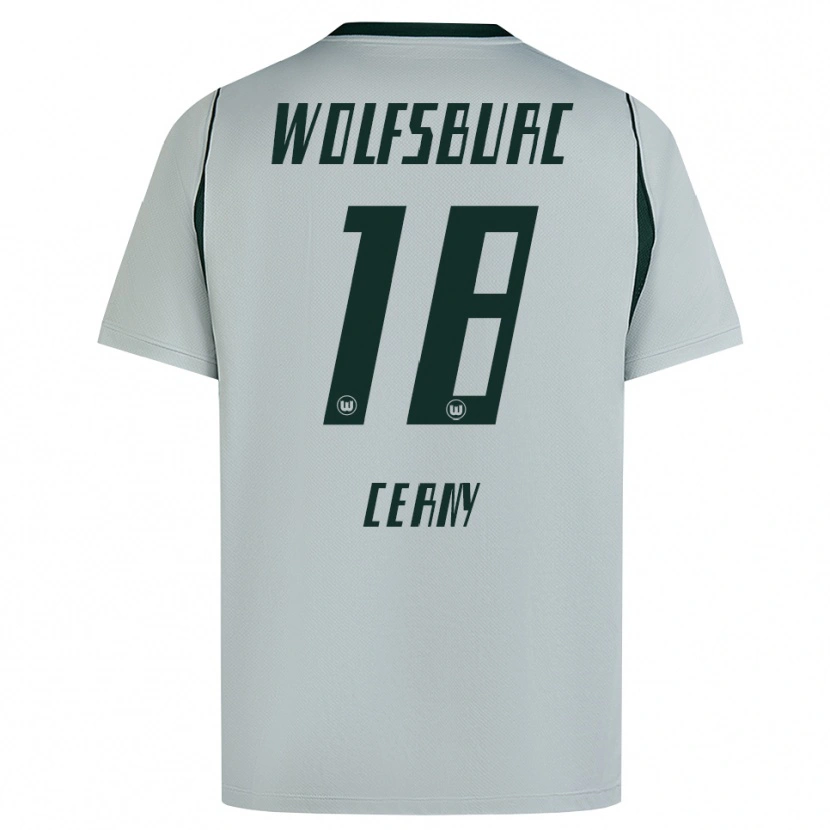 Danxen Mænd Vaclav Cerny #18 Grå Grøn Udebane Spillertrøjer 2026/27 Trøje T-Shirt