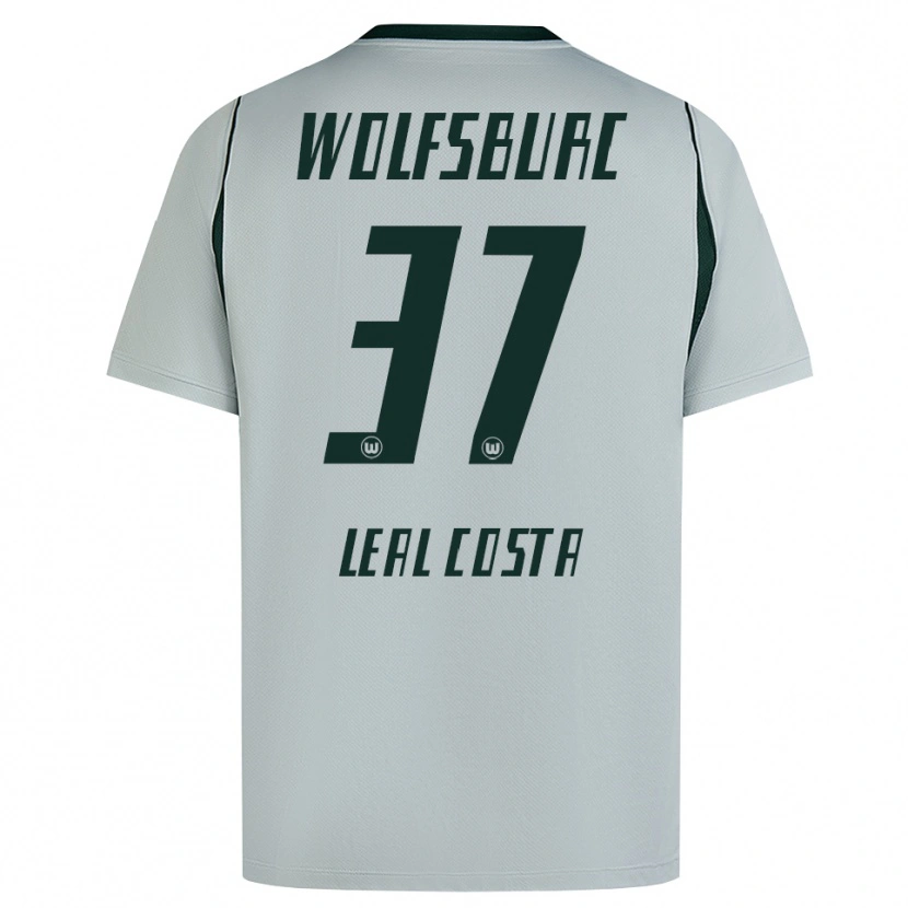 Danxen Mænd David Leal Costa #37 Grå Grøn Udebane Spillertrøjer 2026/27 Trøje T-Shirt