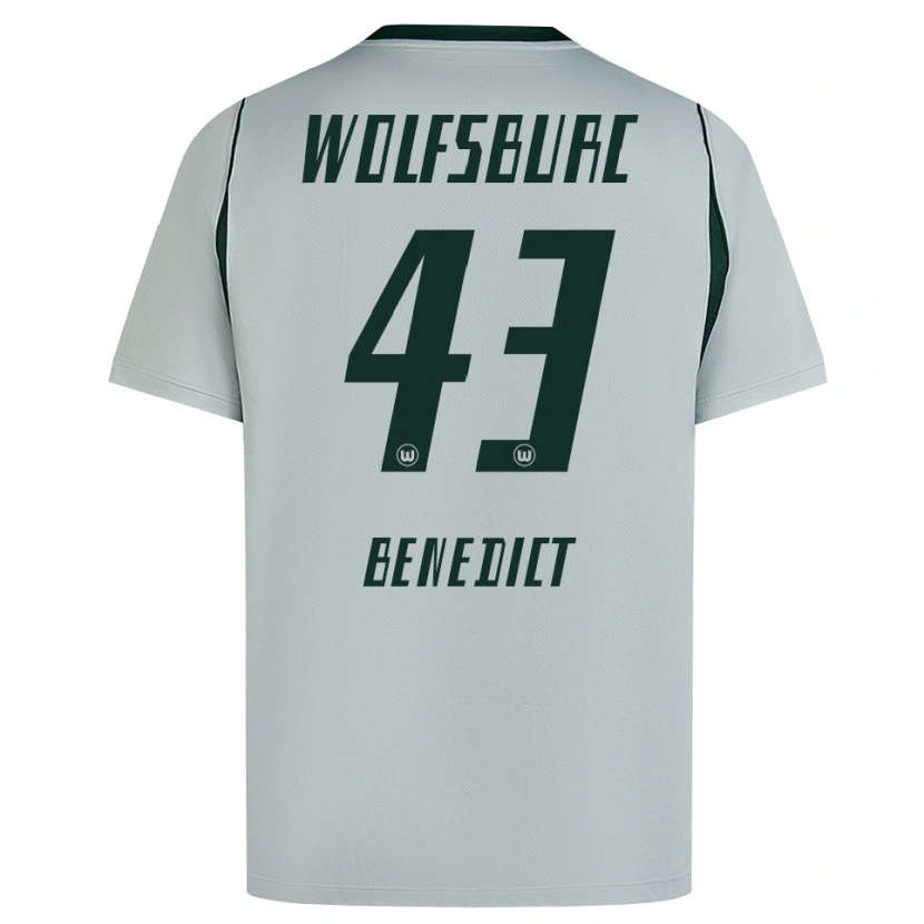 Danxen Mænd Trevor Benedict #43 Grå Grøn Udebane Spillertrøjer 2026/27 Trøje T-Shirt