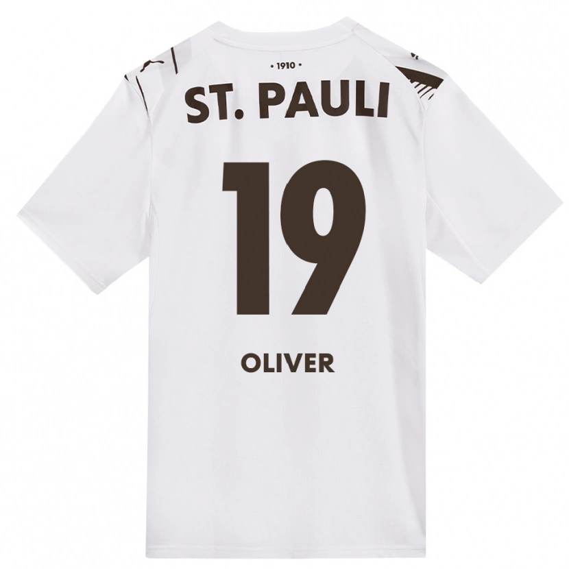 Danxen Mænd Oliver Nana Kwasi Aboagye #19 Cafe Hvid Rød Udebane Spillertrøjer 2026/27 Trøje T-Shirt
