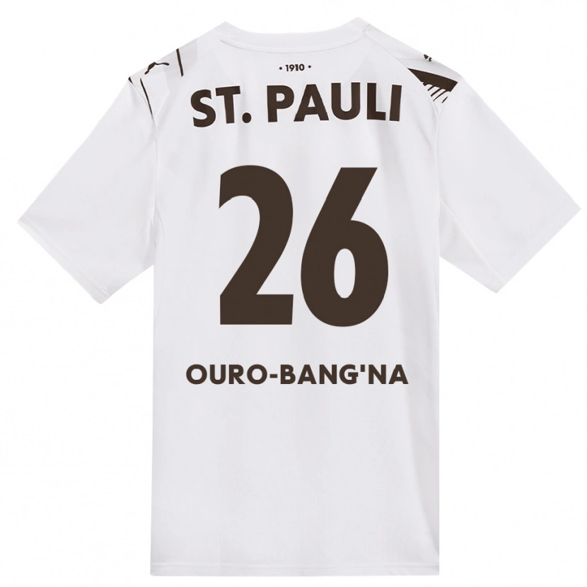 Danxen Mænd Samir Ouro-Bang'na #26 Cafe Hvid Rød Udebane Spillertrøjer 2026/27 Trøje T-Shirt
