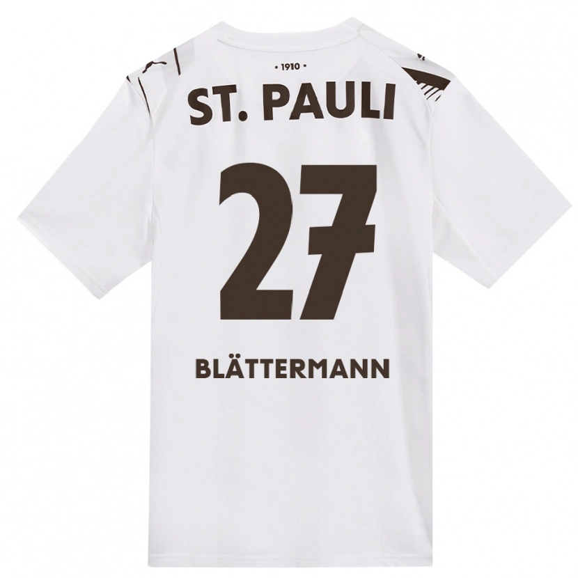 Danxen Mænd Levin Blättermann #27 Cafe Hvid Rød Udebane Spillertrøjer 2026/27 Trøje T-Shirt