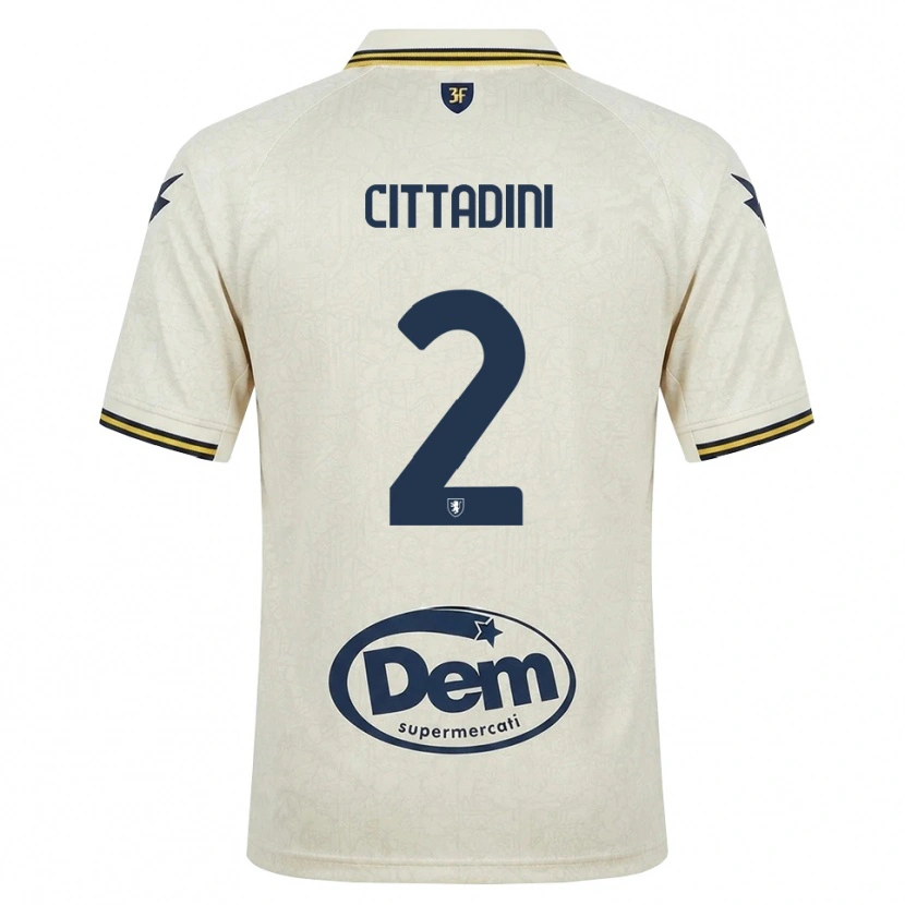 Danxen Mænd Giorgio Cittadini #2 Oldlace Gul Sort Udebane Spillertrøjer 2026/27 Trøje T-Shirt