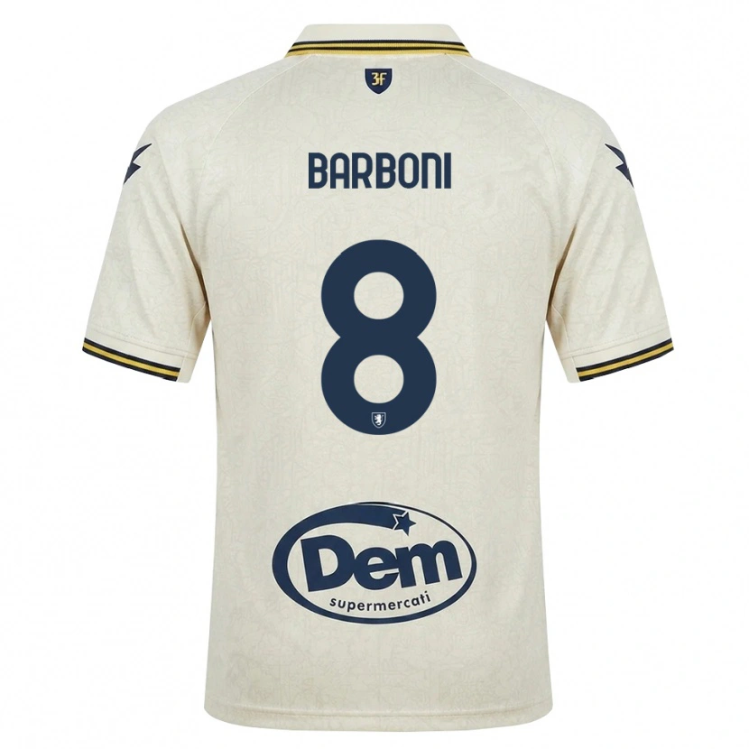 Danxen Mænd David Barboni #8 Oldlace Gul Sort Udebane Spillertrøjer 2026/27 Trøje T-Shirt
