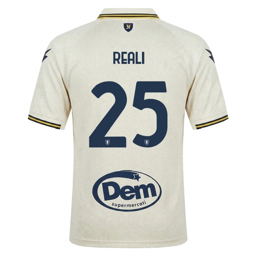 Danxen Mænd Tommaso Reali #25 Oldlace Gul Sort Udebane Spillertrøjer 2026/27 Trøje T-Shirt