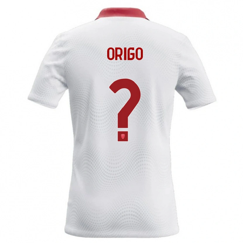 Danxen Mænd Tobias Origo #0 Hvid Rød Udebane Spillertrøjer 2026/27 Trøje T-Shirt