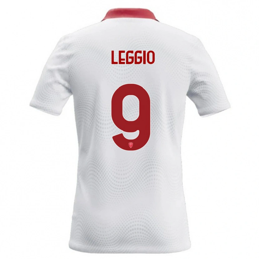 Danxen Mænd Thomas Leggio #9 Hvid Rød Udebane Spillertrøjer 2026/27 Trøje T-Shirt