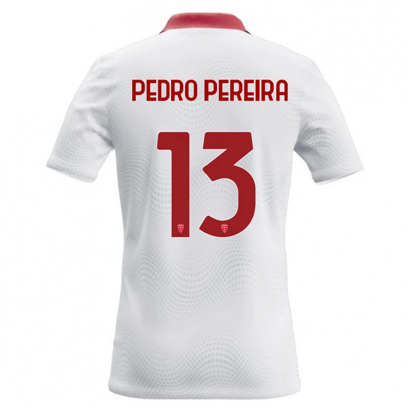 Danxen Mænd Pedro Pereira #13 Hvid Rød Udebane Spillertrøjer 2026/27 Trøje T-Shirt