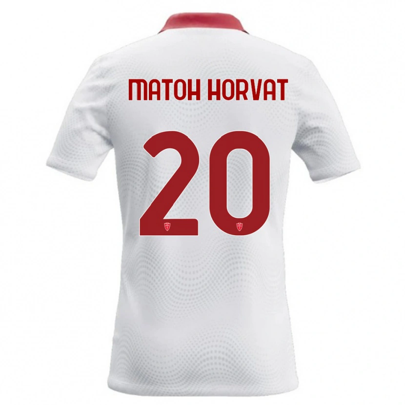 Danxen Mænd Liam Matoh Horvat #20 Hvid Rød Udebane Spillertrøjer 2026/27 Trøje T-Shirt