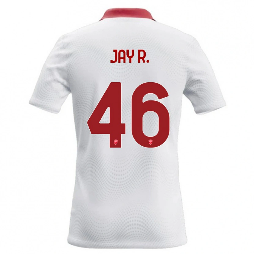Danxen Mænd Jay Robinson #46 Hvid Rød Udebane Spillertrøjer 2026/27 Trøje T-Shirt