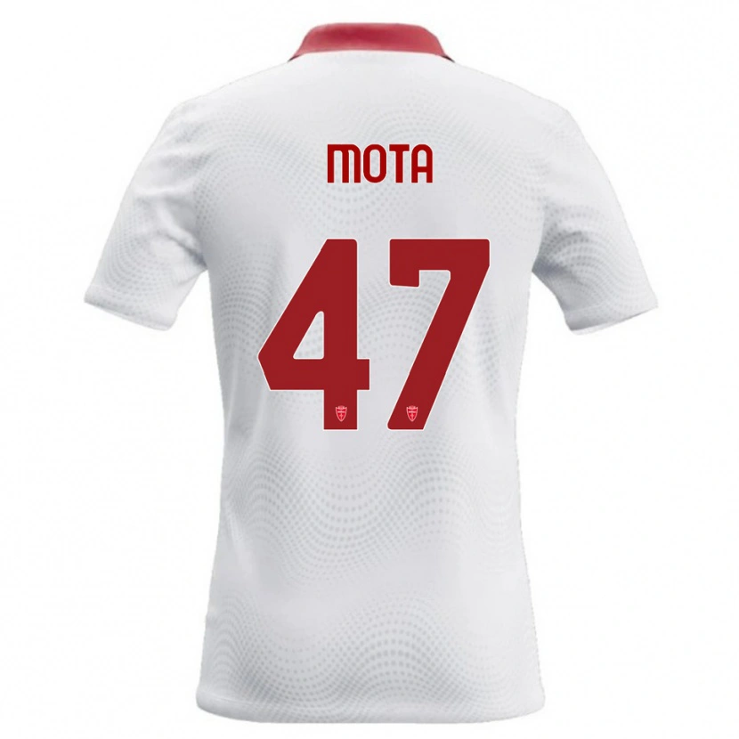 Danxen Mænd Dany Mota #47 Hvid Rød Udebane Spillertrøjer 2026/27 Trøje T-Shirt