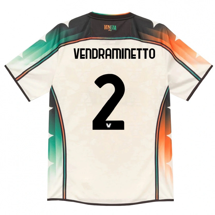 Danxen Mænd Andrea Vendraminetto #2 Oldlace Orange Grøn Udebane Spillertrøjer 2026/27 Trøje T-Shirt