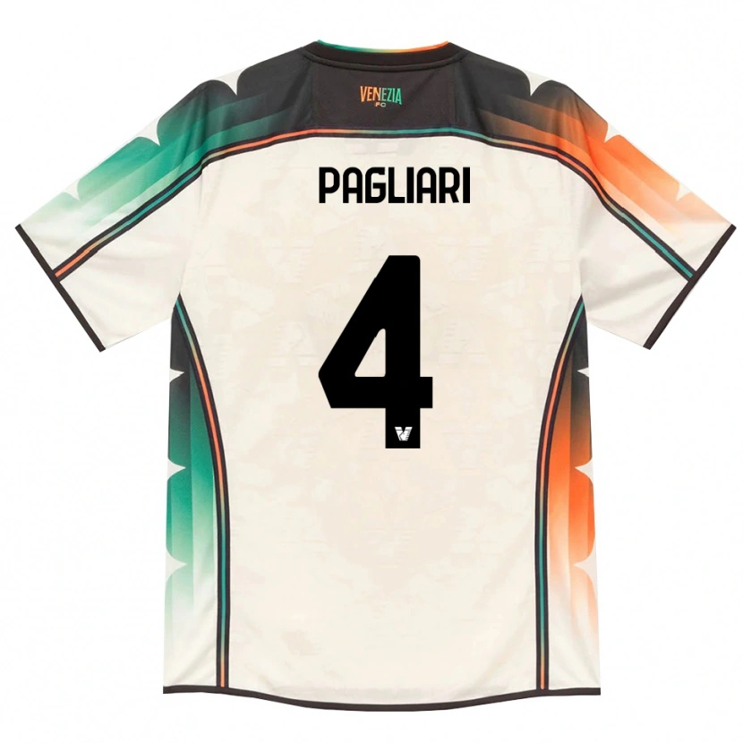 Danxen Mænd Alessandro Pagliari #4 Oldlace Orange Grøn Udebane Spillertrøjer 2026/27 Trøje T-Shirt