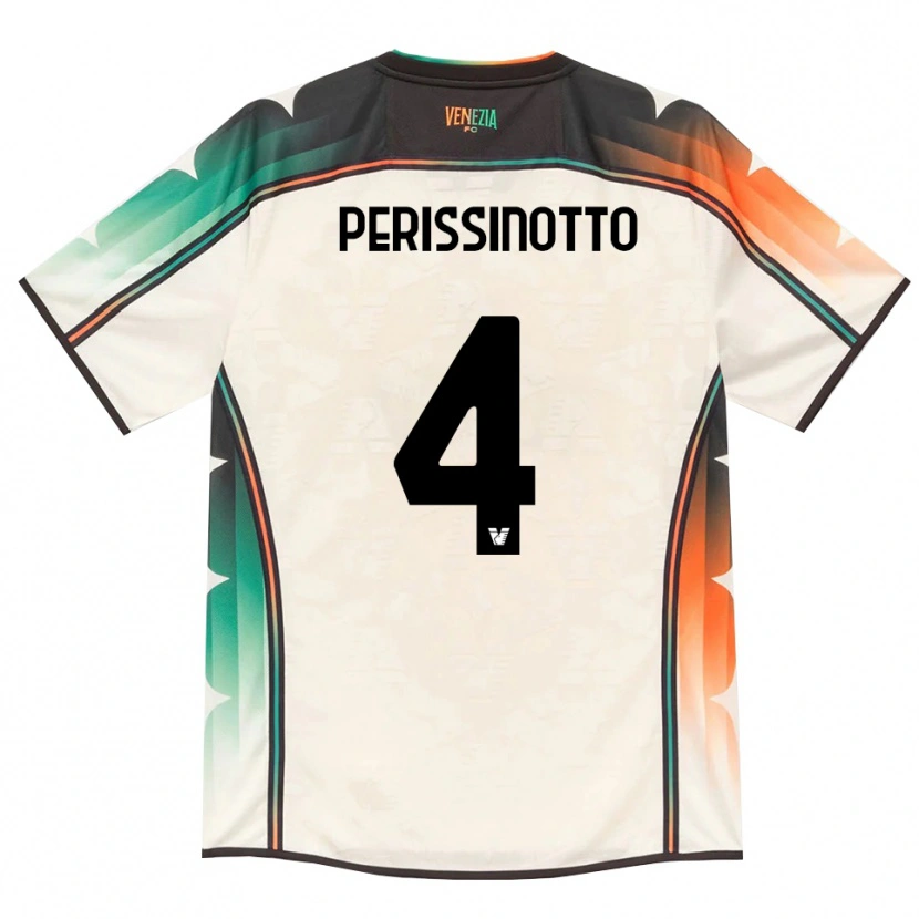 Danxen Mænd Nicolò Perissinotto #4 Oldlace Orange Grøn Udebane Spillertrøjer 2026/27 Trøje T-Shirt