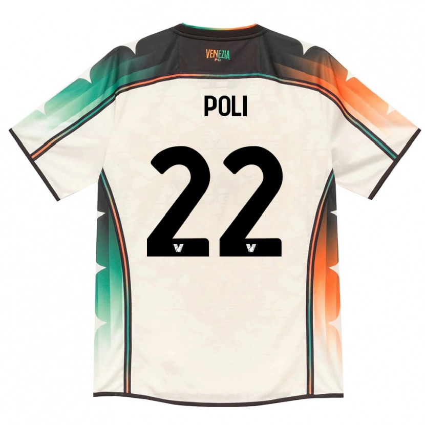 Danxen Mænd Elena Poli #22 Oldlace Orange Grøn Udebane Spillertrøjer 2026/27 Trøje T-Shirt