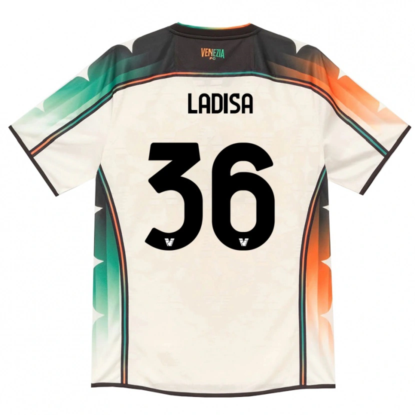 Danxen Mænd Marco Ladisa #36 Oldlace Orange Grøn Udebane Spillertrøjer 2026/27 Trøje T-Shirt