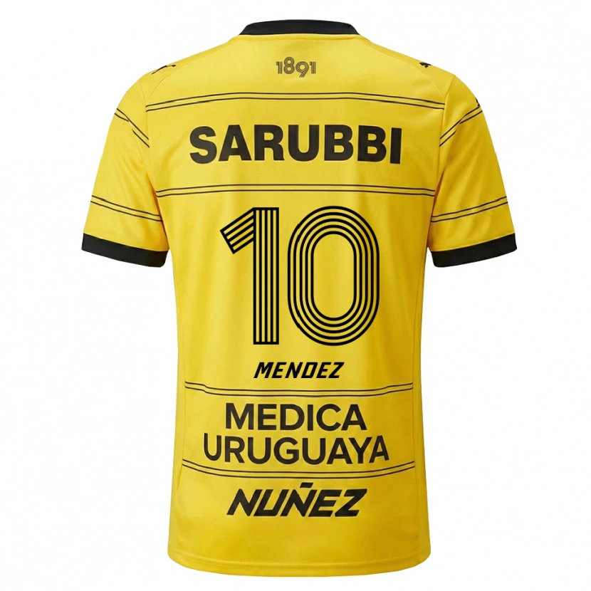 Danxen Mænd Kevin Méndez #10 Gul Sort Udebane Spillertrøjer 2026/27 Trøje T-Shirt