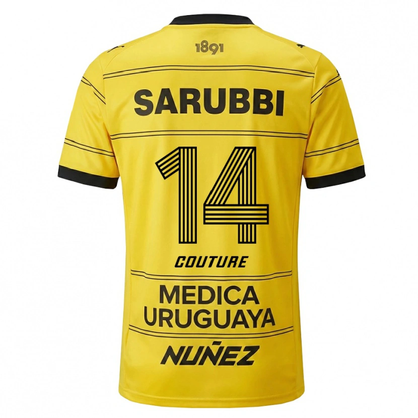 Danxen Mænd Lorenzo Couture #14 Gul Sort Udebane Spillertrøjer 2026/27 Trøje T-Shirt