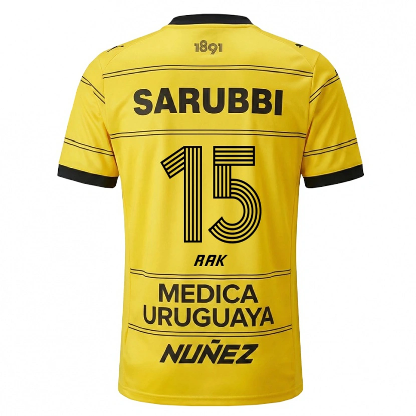 Danxen Mænd Yonatthan Rak #15 Gul Sort Udebane Spillertrøjer 2026/27 Trøje T-Shirt