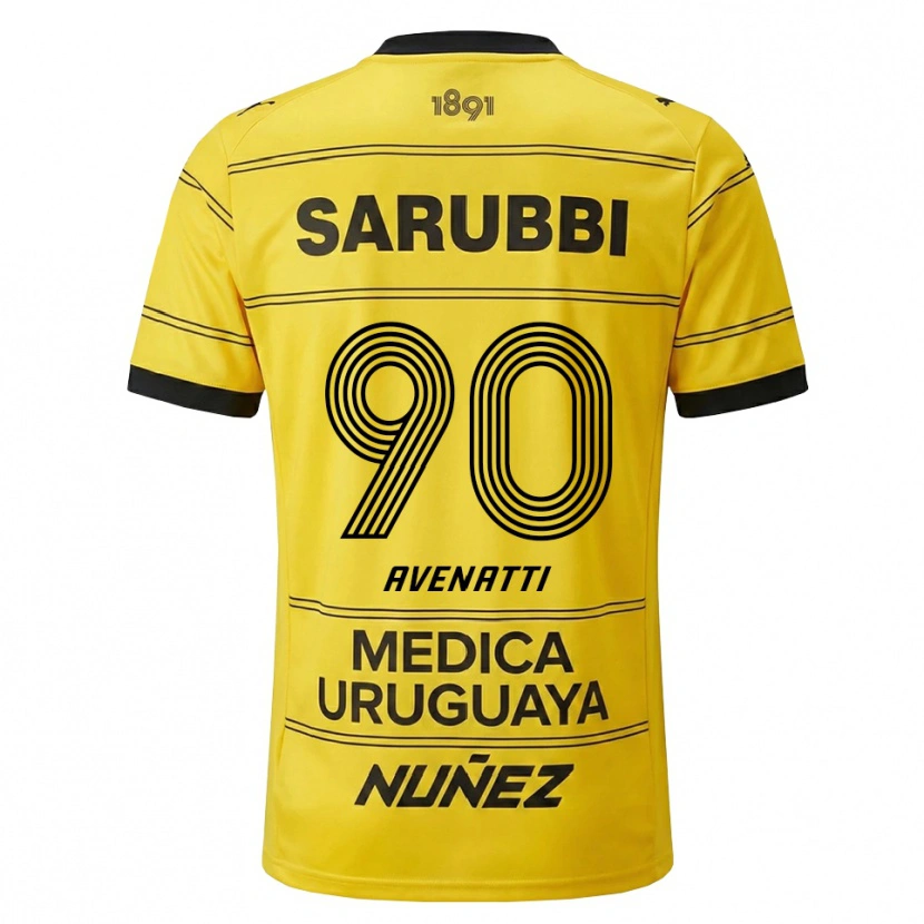 Danxen Mænd Felipe Avenatti #90 Gul Sort Udebane Spillertrøjer 2026/27 Trøje T-Shirt