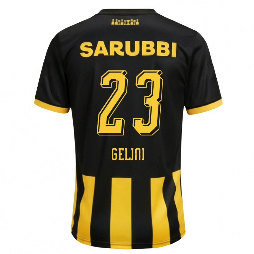 Danxen Kvinder Gonzalo Gelini #23 Sort Gul Hjemmebane Spillertrøjer 2026/27 Trøje T-Shirt