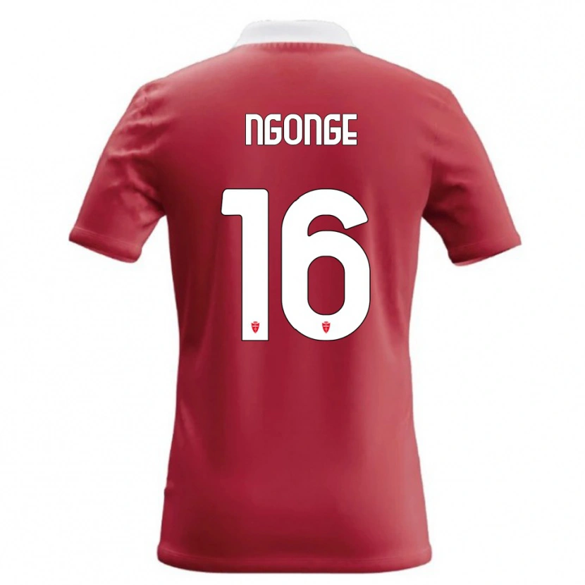 Danxen Kvinder Cyril Ngonge #16 Rød Hvid Hjemmebane Spillertrøjer 2026/27 Trøje T-Shirt