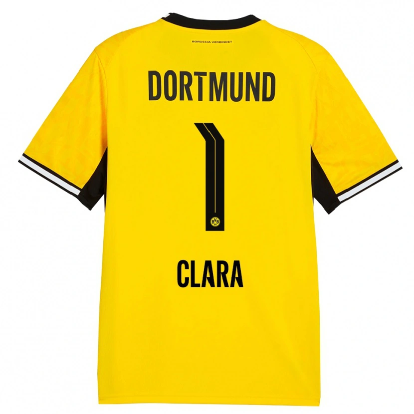 Danxen Kvinder Woltering Clara #1 Gul Sort Hvid Hjemmebane Spillertrøjer 2026/27 Trøje T-Shirt