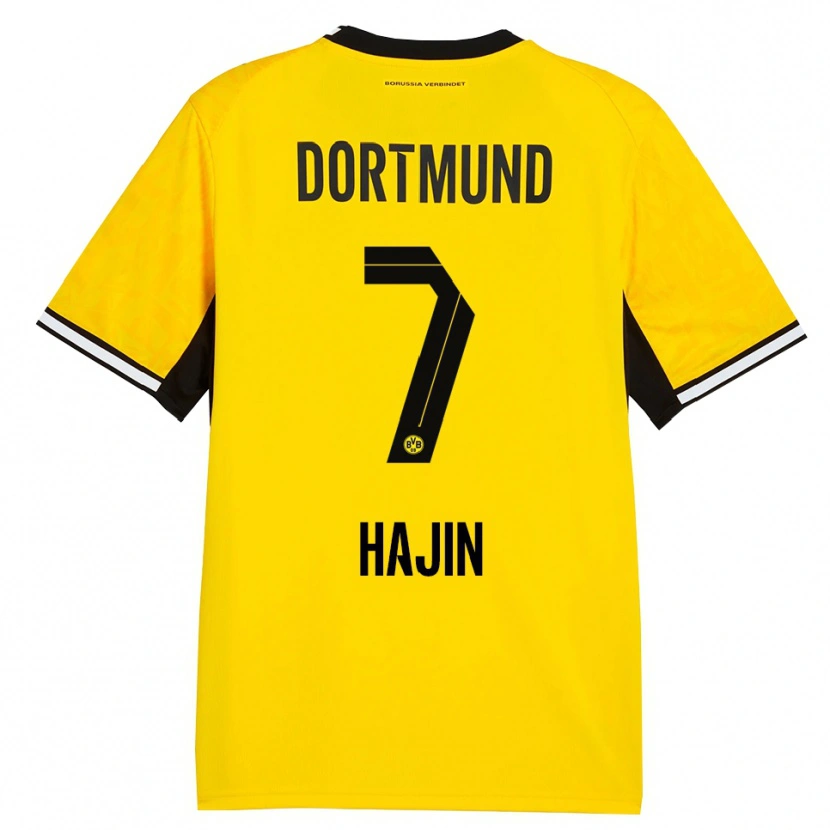 Danxen Kvinder So Hajin #7 Gul Sort Hvid Hjemmebane Spillertrøjer 2026/27 Trøje T-Shirt