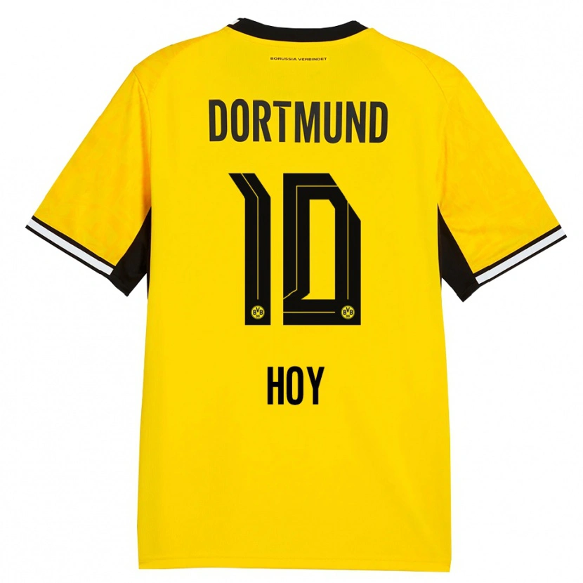 Danxen Kvinder Justin Hoy #10 Gul Sort Hvid Hjemmebane Spillertrøjer 2026/27 Trøje T-Shirt